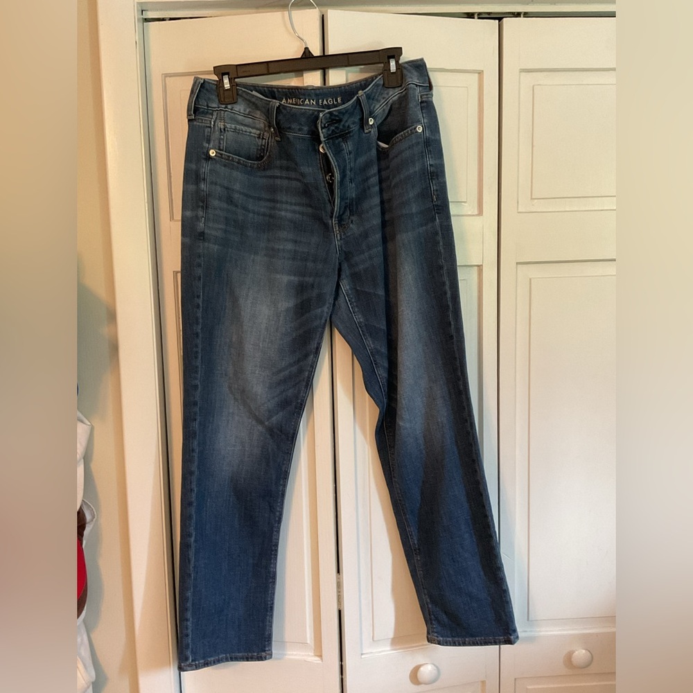 American Eagle Outfitters Blue Straight Jeans Classic Style